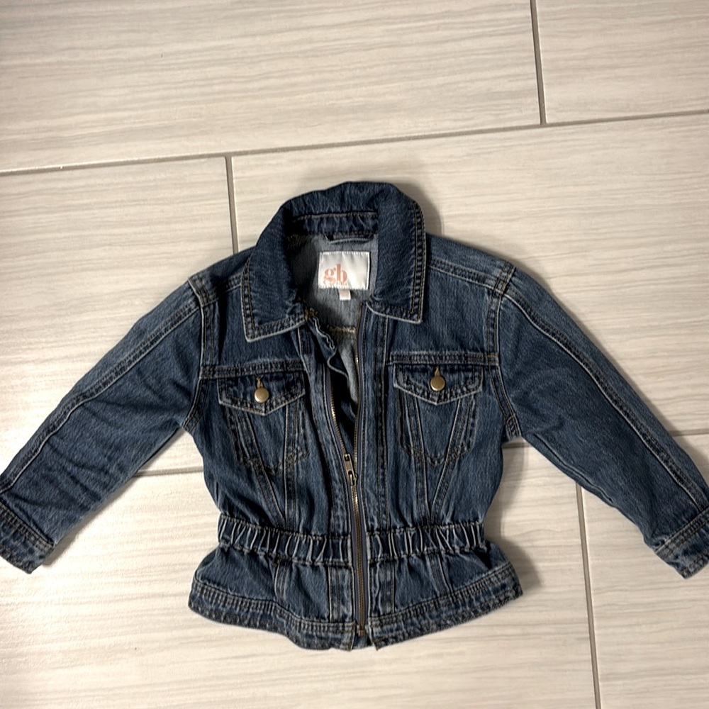 Brand New GBGirls Peplum Jean Jacket. Size 5. Never worn. No tag. Dillard’s